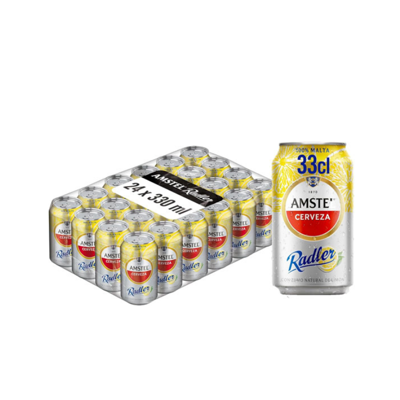 AMSTEL RADLER Cerveza con zumo natural de limón lata de 33cl.por und sale 0,75